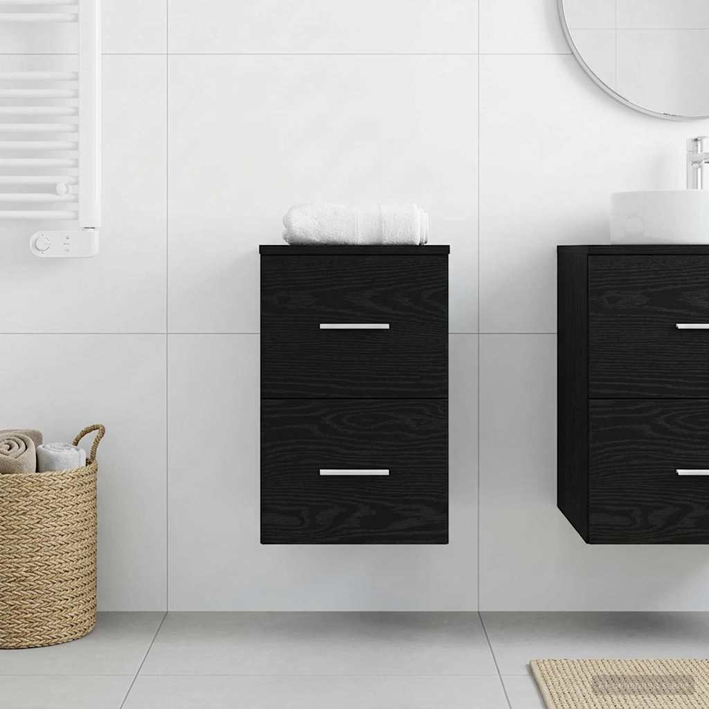 Armadio Bagno In-between Rovere Nero 30 x 41 x 50 cm | homemem39