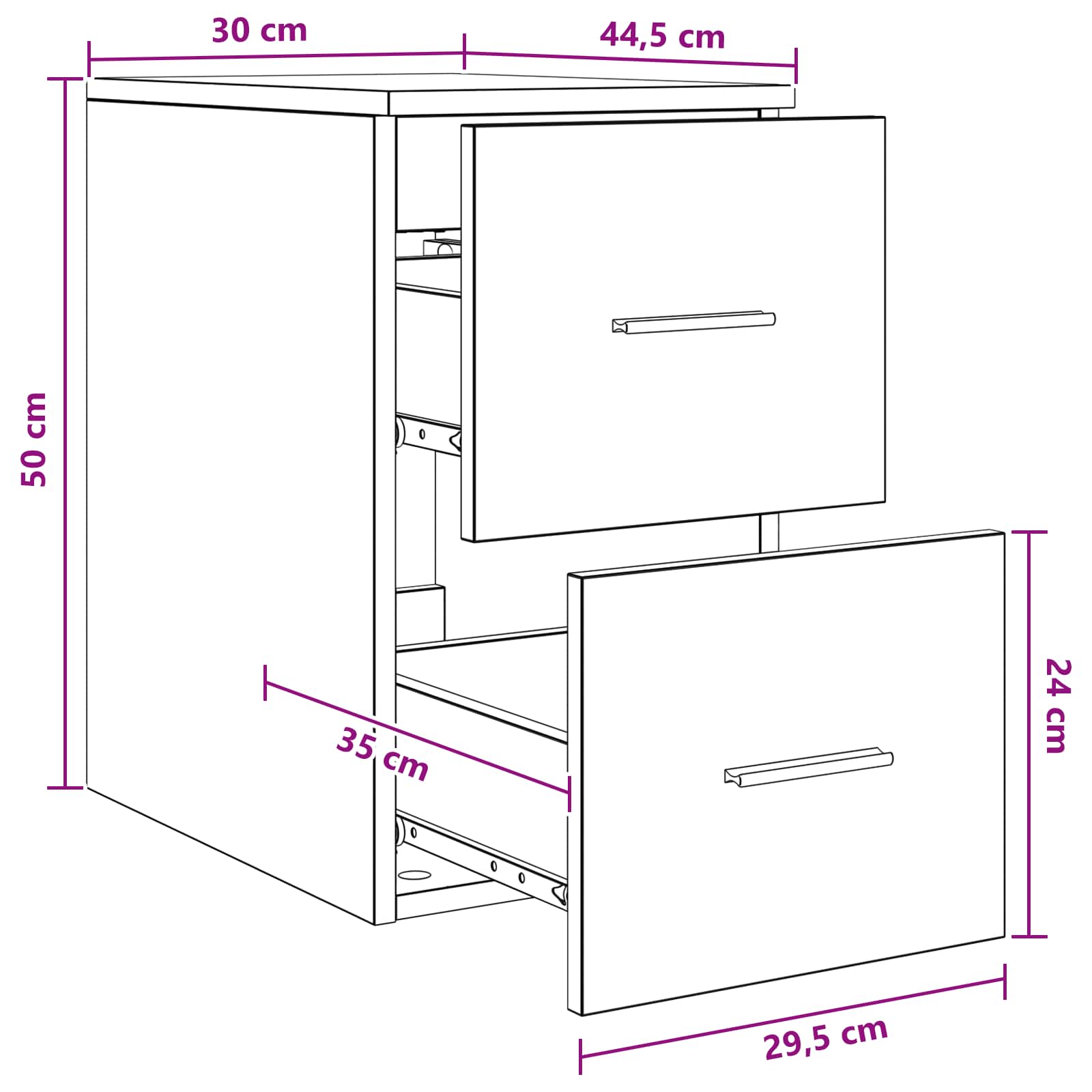 Armadio Bagno In-between Rovere Sonoma 30 x 44,5 x 50 cm | homemem39