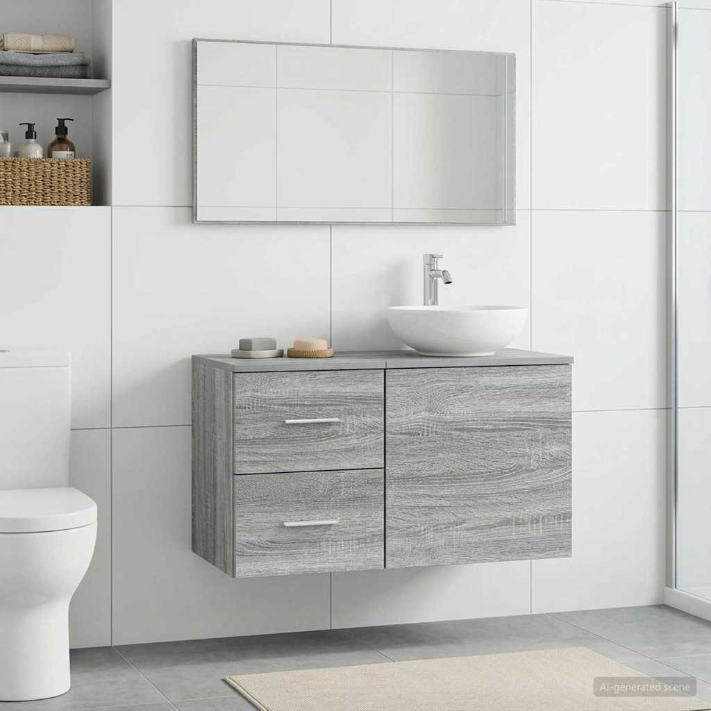 Armadio Bagno In-between Sonoma grigio 30 x 44,5 x 50 cm | homemem39