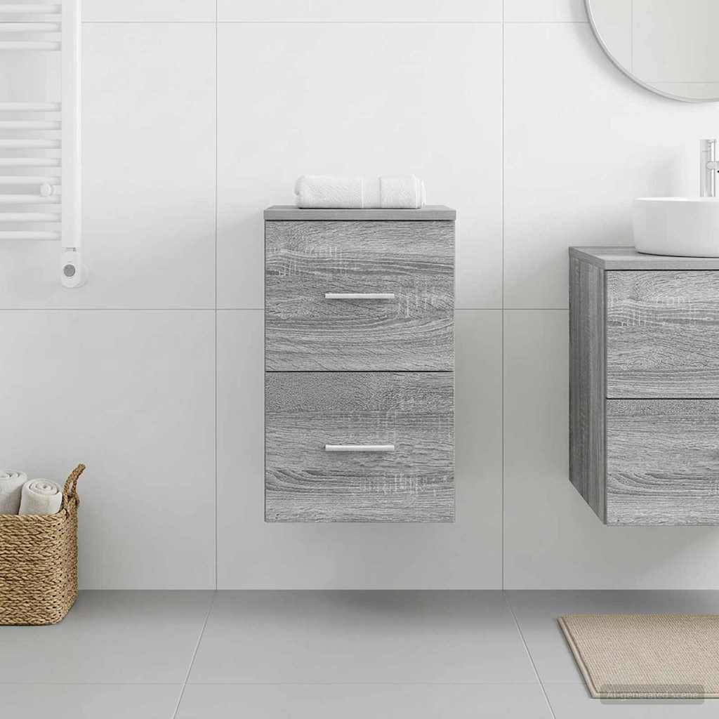 Armadio Bagno In-between Sonoma grigio 30 x 44,5 x 50 cm | homemem39