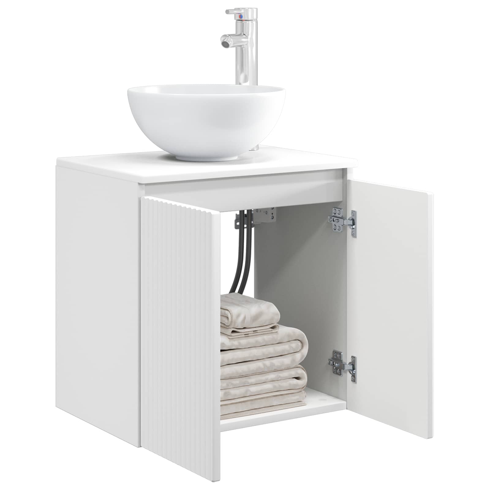 Mobile Lavabo da Parete Bianco 49,5 x 35 x 63 cm | homemem39