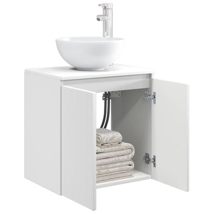Mobile Lavabo da Parete Bianco 49,5 x 35 x 63 cm | homemem39
