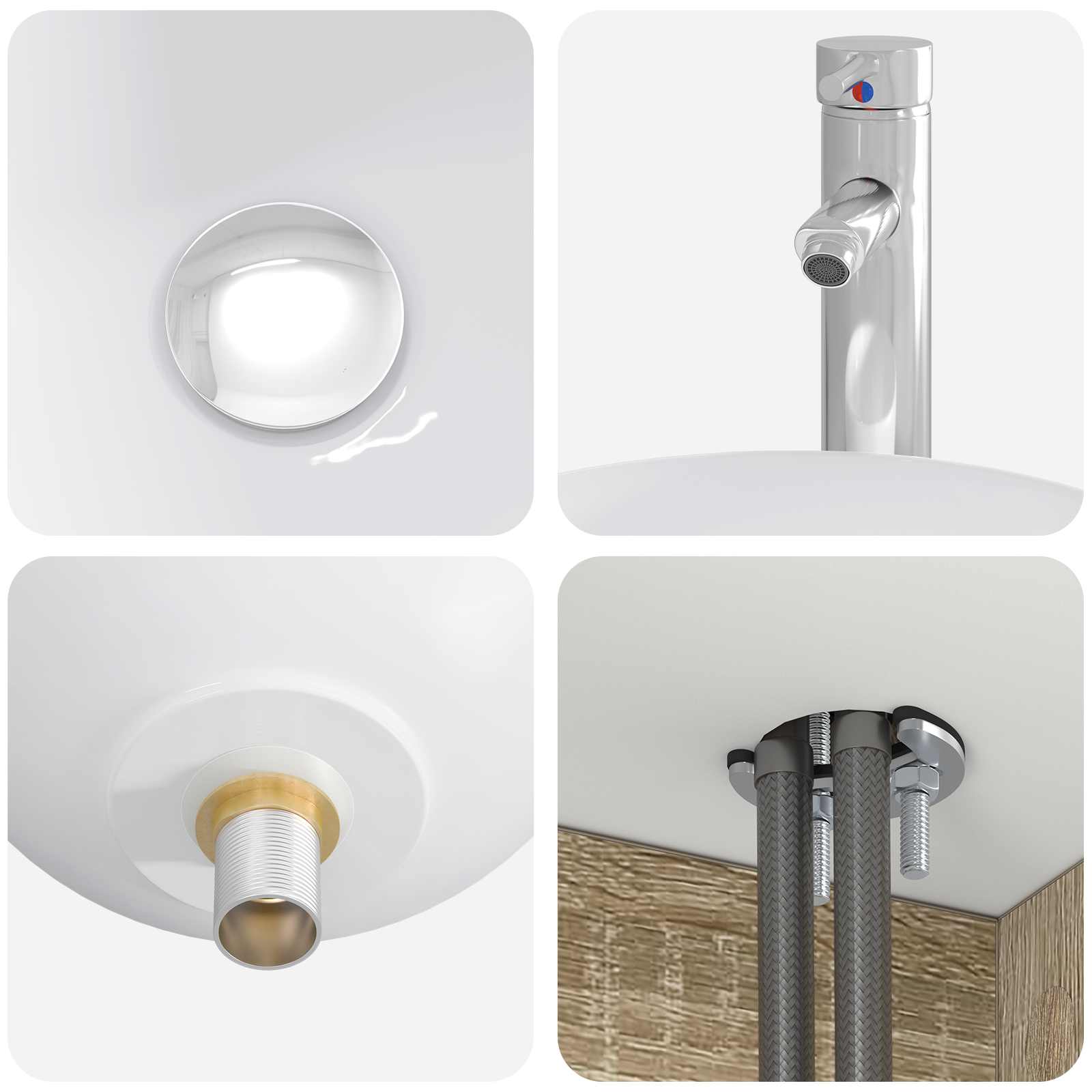 Mobile Lavabo da Parete Rovere Sonoma 49,5 x 35 x 63 cm | homemem39