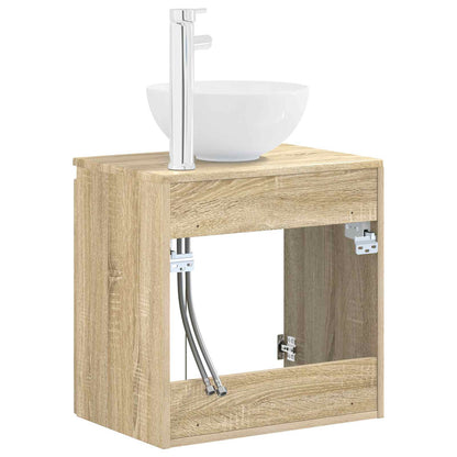 Mobile Lavabo da Parete Rovere Sonoma 49,5 x 35 x 63 cm | homemem39