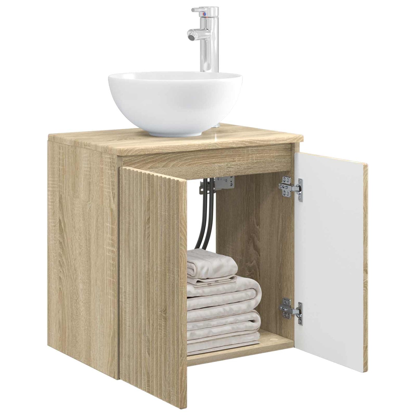 Mobile Lavabo da Parete Rovere Sonoma 49,5 x 35 x 63 cm | homemem39