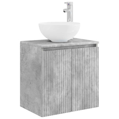 Mobile Lavabo da Parete Grigio Cemento 49,5 x 35 x 63 cm | homemem39