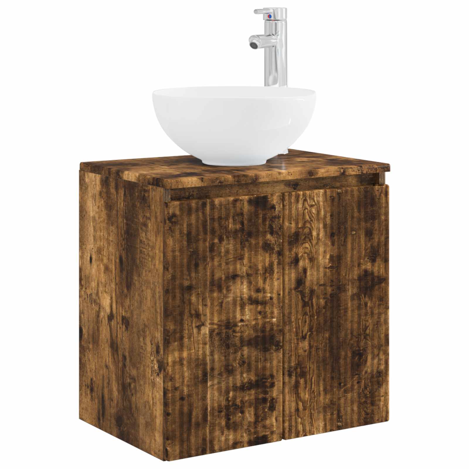 Mobile Lavabo da Parete Rovere Fumo 49,5 x 35 x 63 cm | homemem39