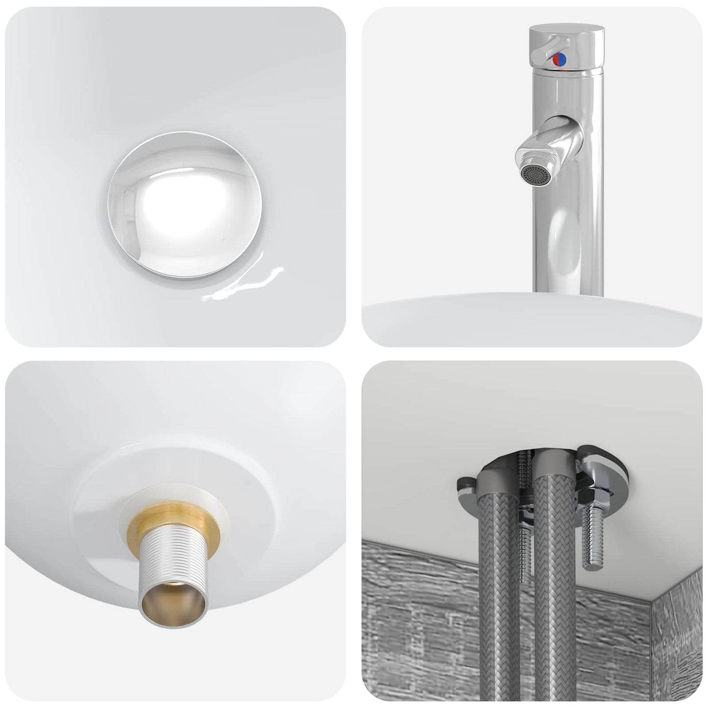 Mobile Lavabo da Parete Sonoma grigio 49,5 x 35 x 63 cm | homemem39