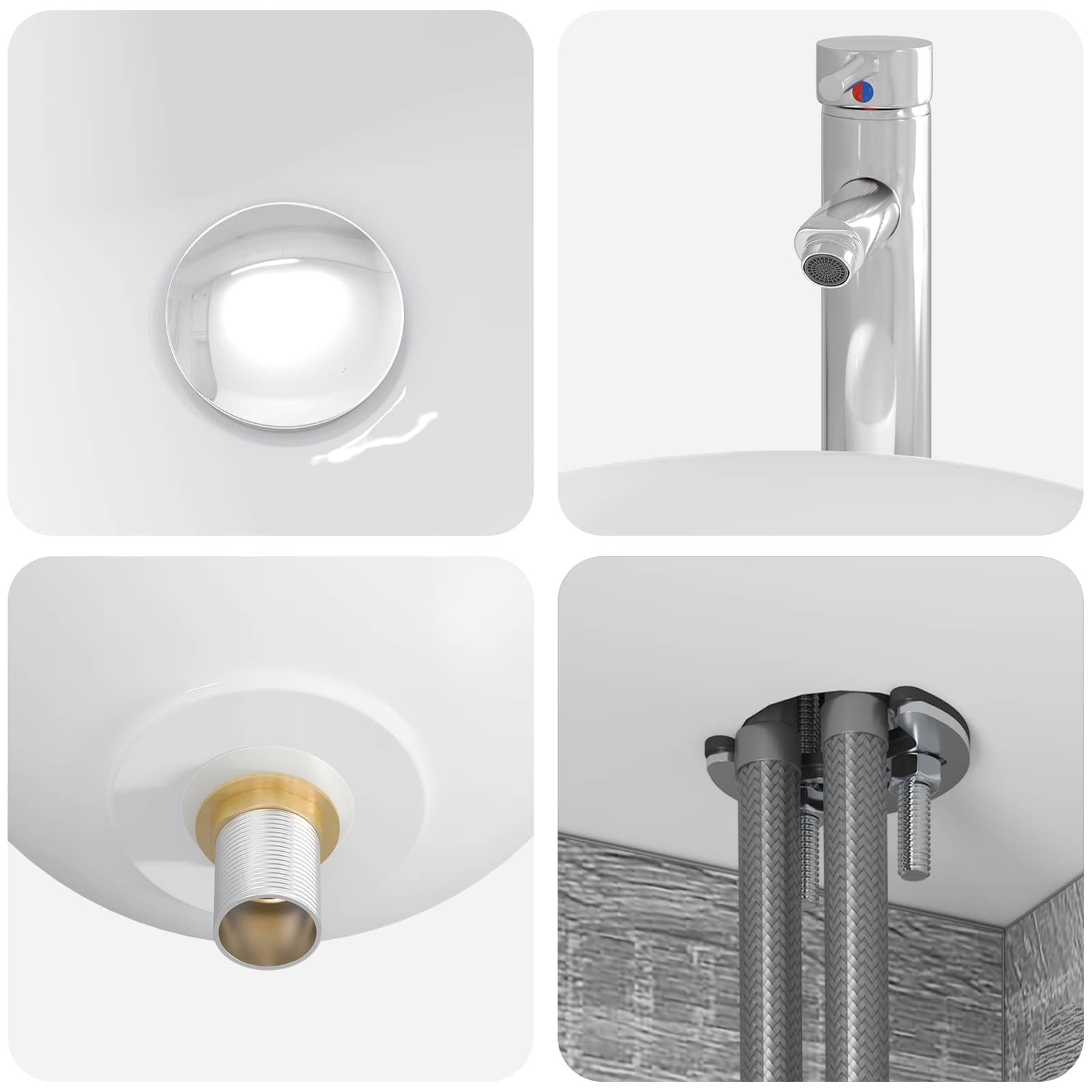 Mobile Lavabo da Parete Sonoma grigio 49,5 x 35 x 63 cm | homemem39