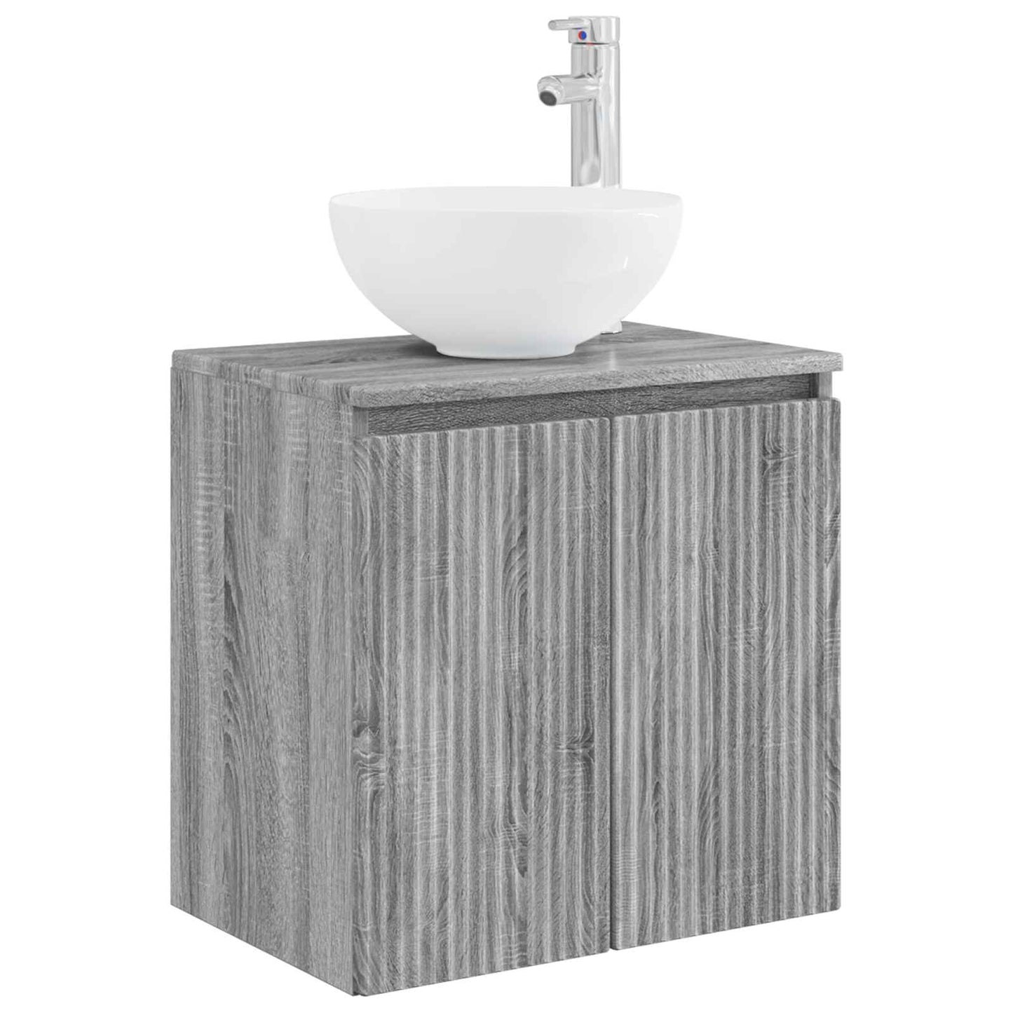 Mobile Lavabo da Parete Sonoma grigio 49,5 x 35 x 63 cm | homemem39