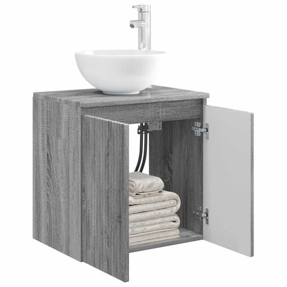 Mobile Lavabo da Parete Sonoma grigio 49,5 x 35 x 63 cm | homemem39