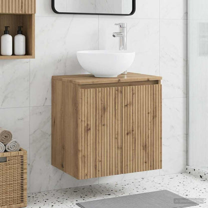 Mobile Lavabo da Parete Rovere Artigianale 49,5 x 35 x 63 cm | homemem39