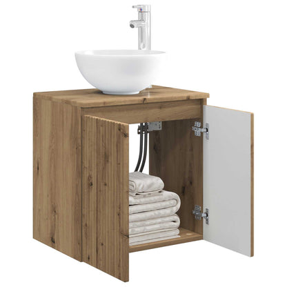 Mobile Lavabo da Parete Rovere Artigianale 49,5 x 35 x 63 cm | homemem39