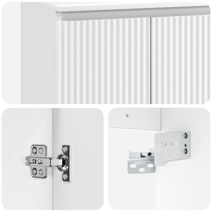 Mobile Lavabo da Parete Bianco 49,5 x 41 x 64,5 cm | homemem39