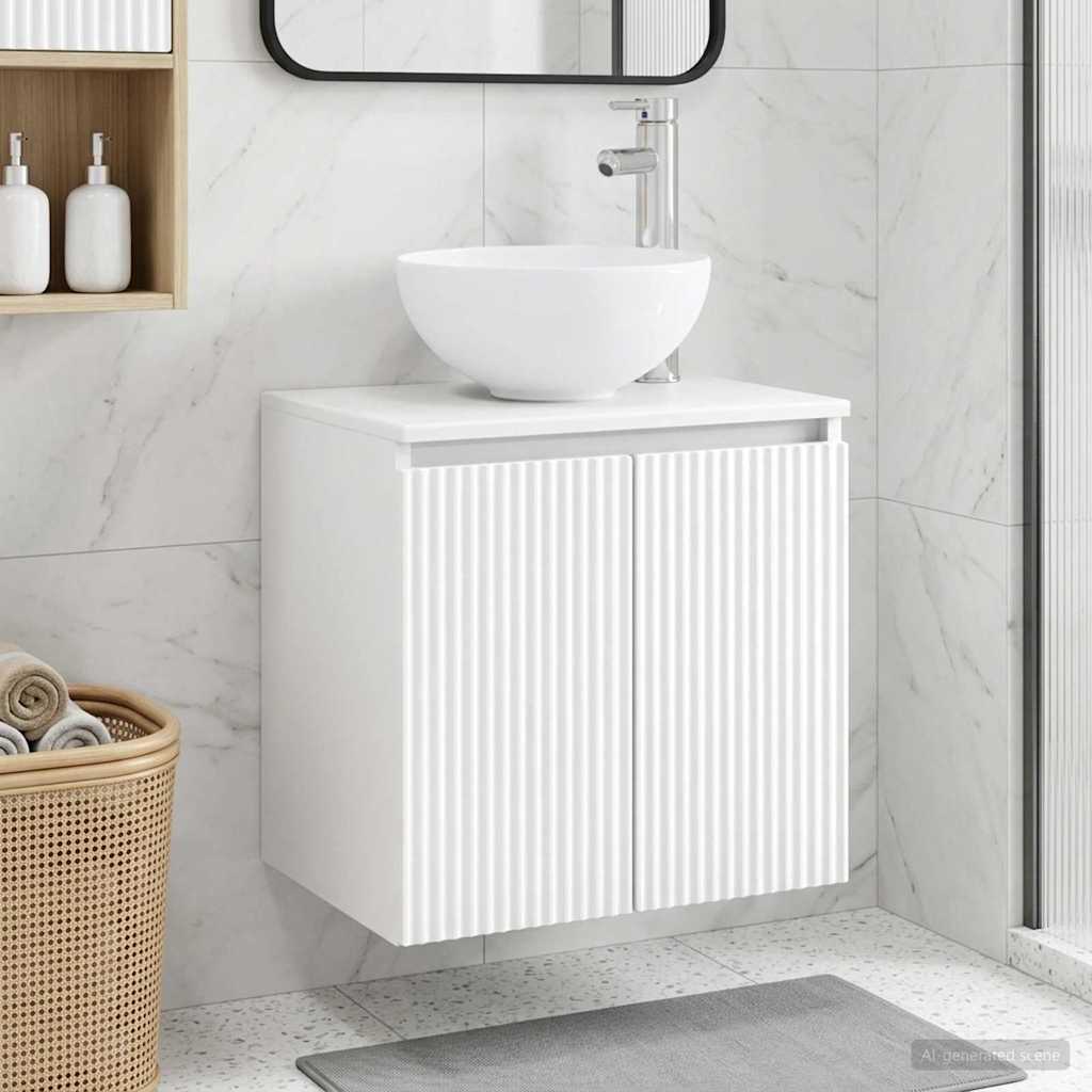 Mobile Lavabo da Parete Bianco 49,5 x 41 x 64,5 cm | homemem39