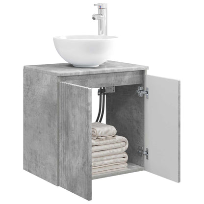 Mobile Lavabo da Parete Grigio Cemento 49,5 x 41 x 64,5 cm | homemem39