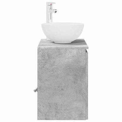 Mobile Lavabo da Parete Grigio Cemento 49,5 x 41 x 64,5 cm | homemem39