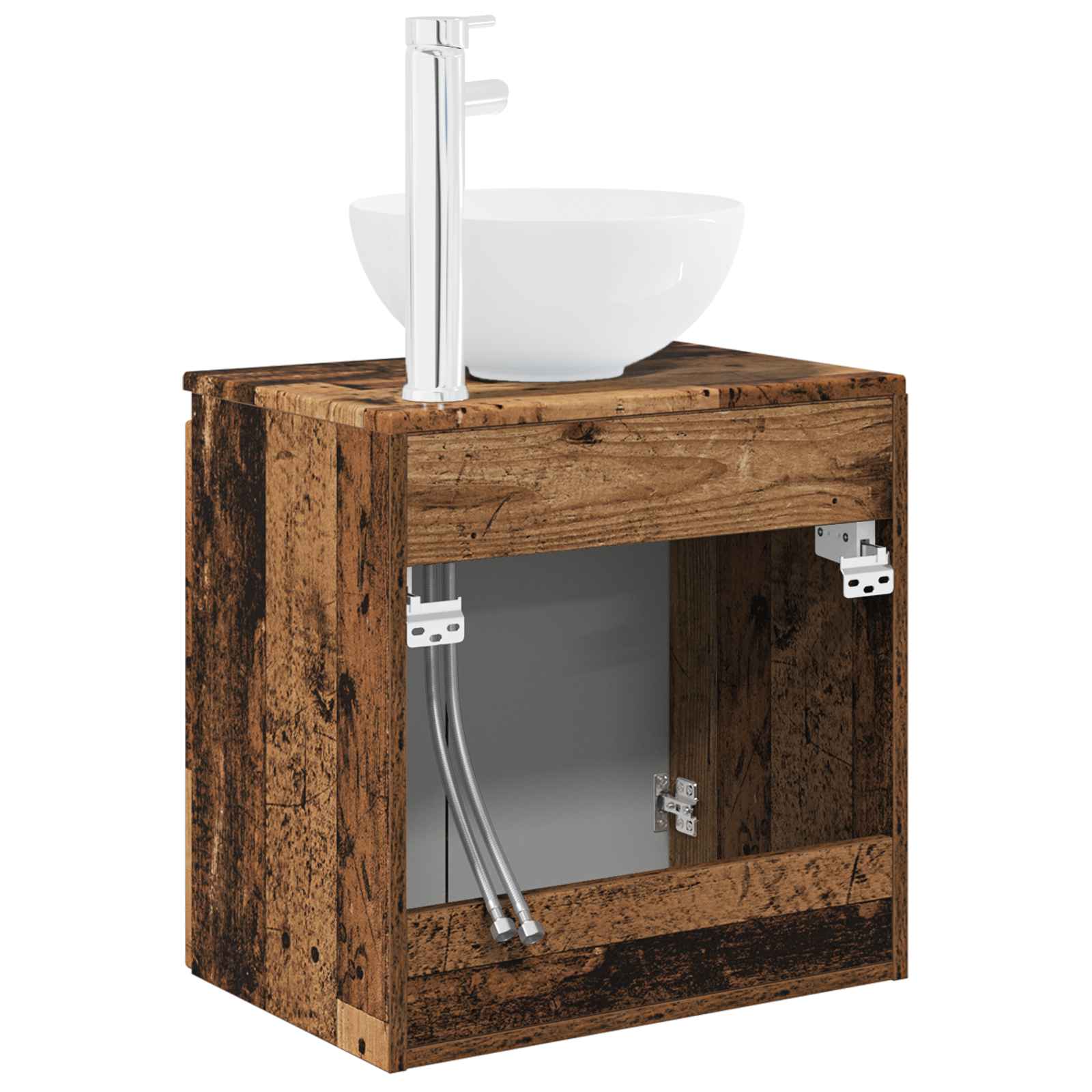Mobile Lavabo da Parete Legno antico 49,5 x 41 x 64,5 cm | homemem39