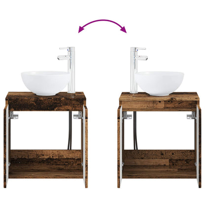 Mobile Lavabo da Parete Legno antico 49,5 x 41 x 64,5 cm | homemem39