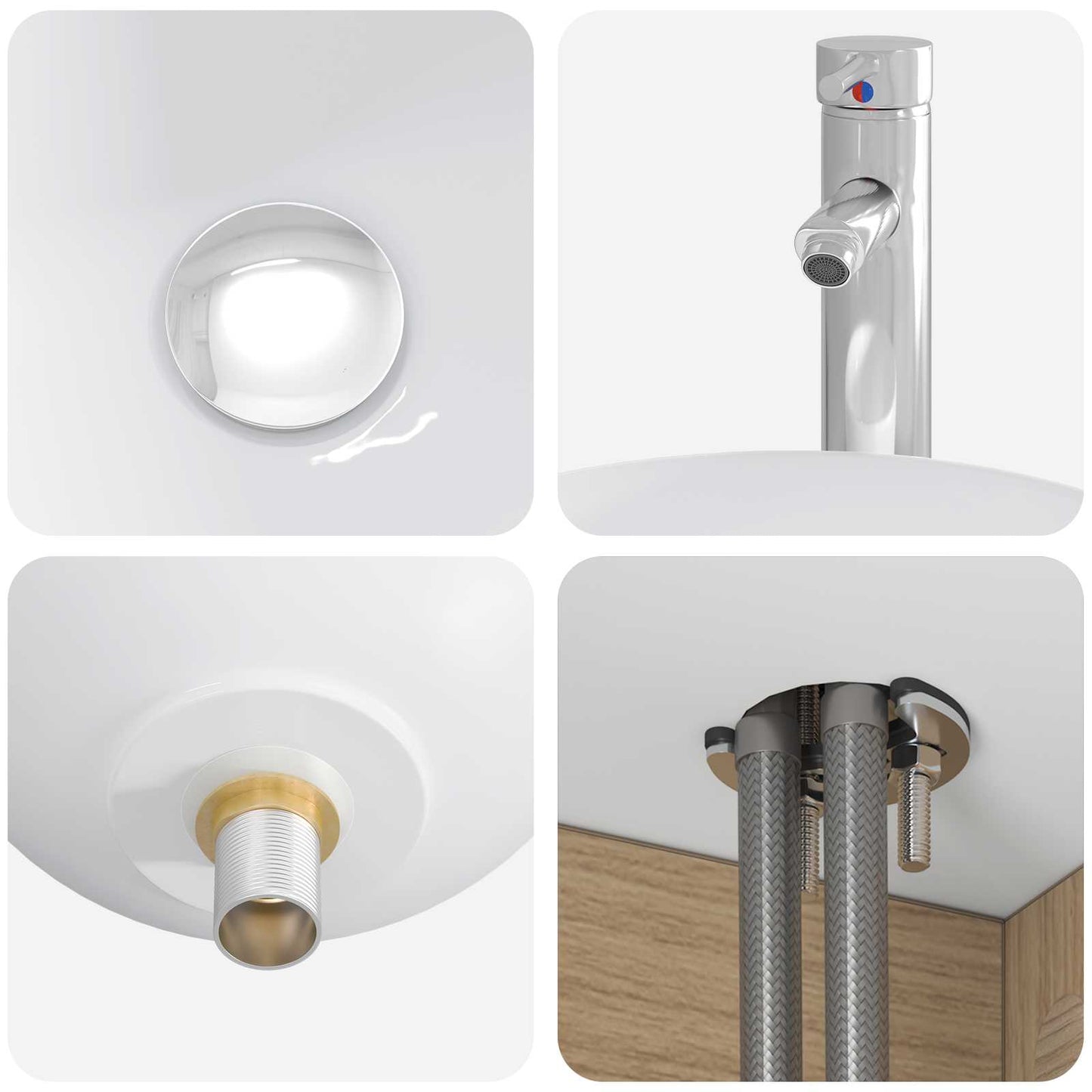 Mobile Lavabo da Parete Rovere Artigianale 49,5 x 41 x 64,5 cm | homemem39