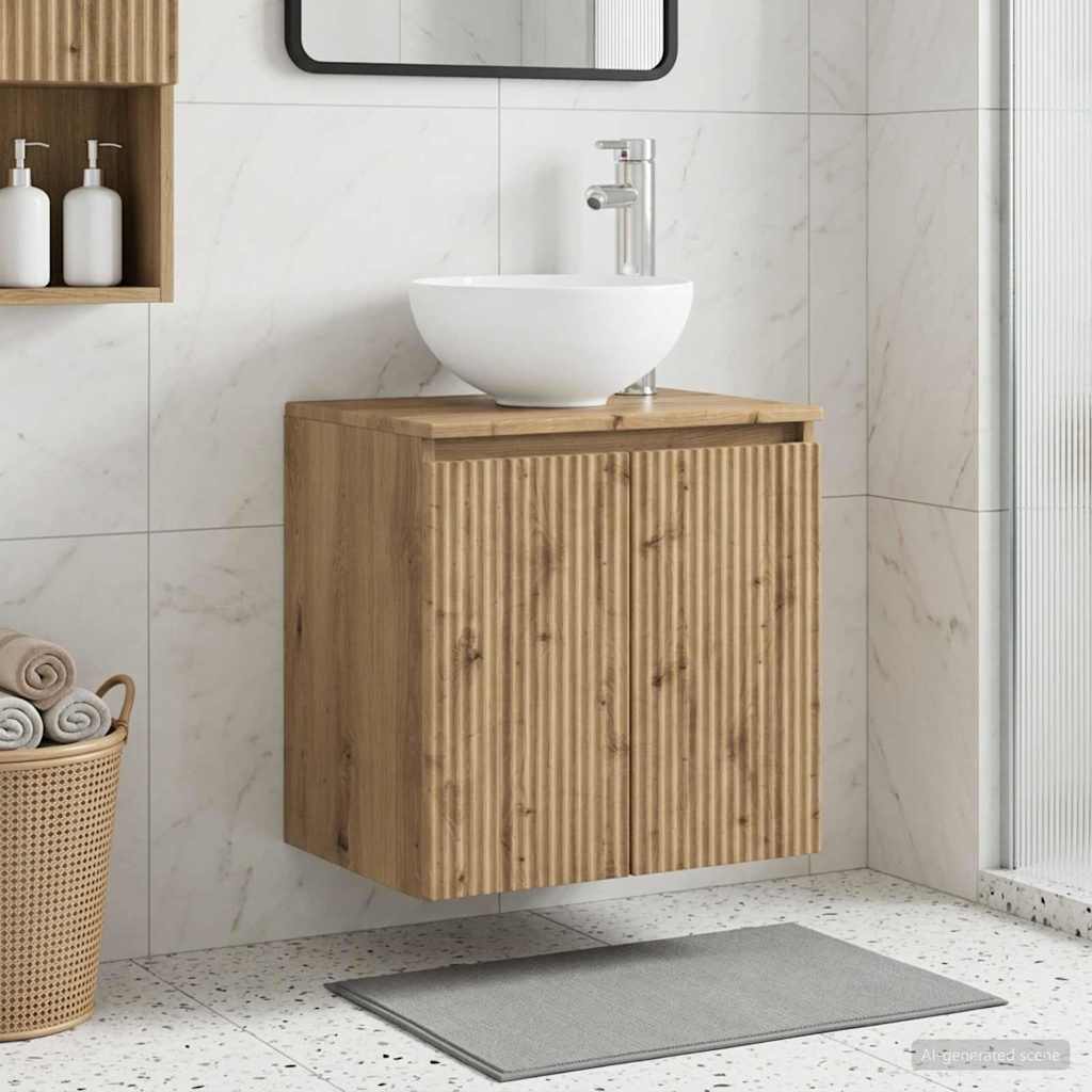 Mobile Lavabo da Parete Rovere Artigianale 49,5 x 41 x 64,5 cm | homemem39