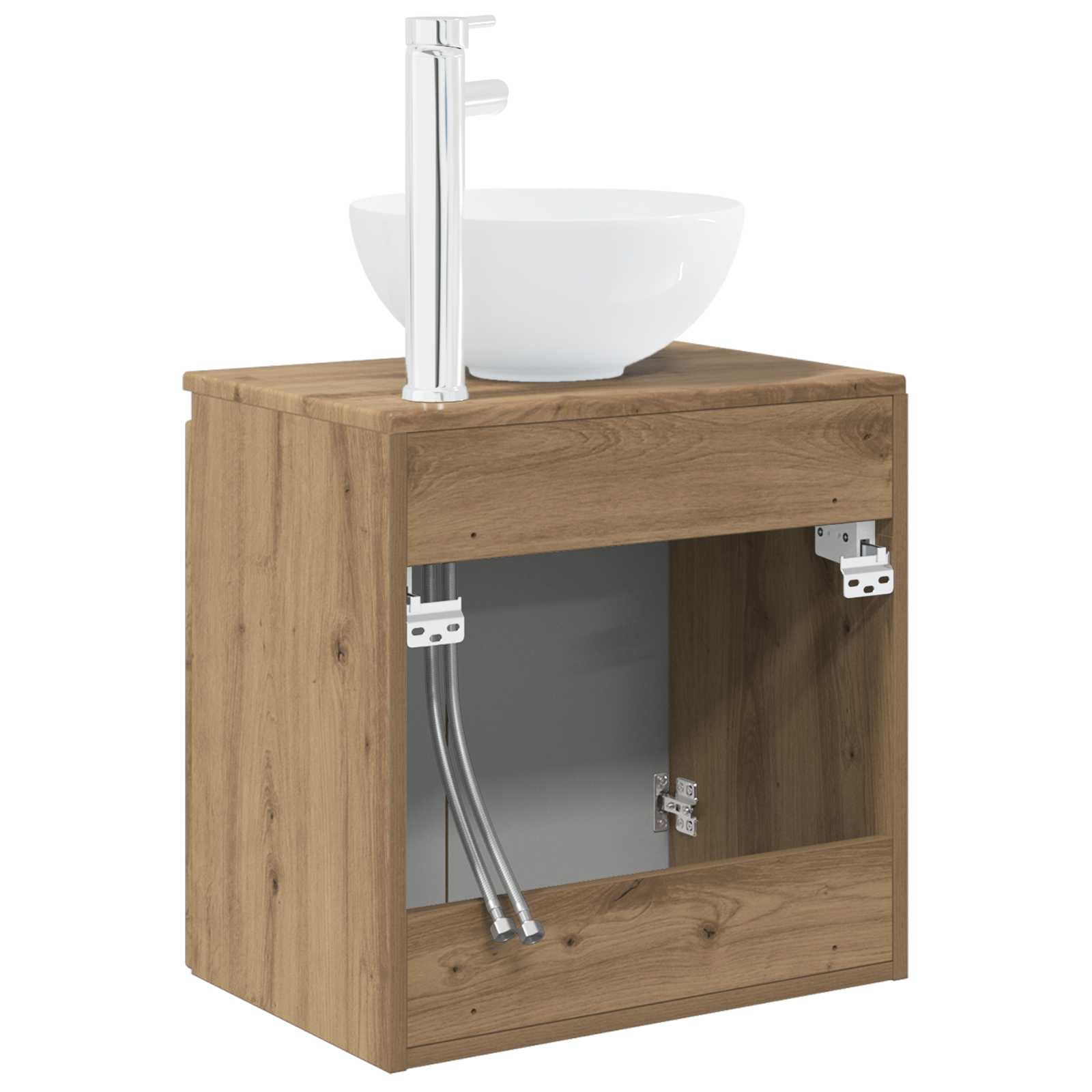 Mobile Lavabo da Parete Rovere Artigianale 49,5 x 41 x 64,5 cm | homemem39