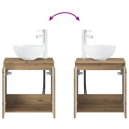 Mobile Lavabo da Parete Rovere Artigianale 49,5 x 41 x 64,5 cm | homemem39