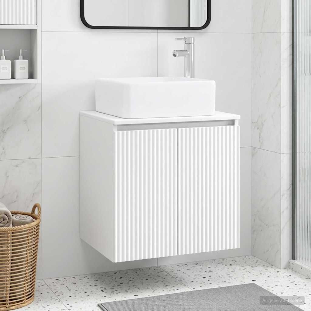 Mobile Lavabo da Parete Bianco 49,5 x 41 x 63 cm | homemem39