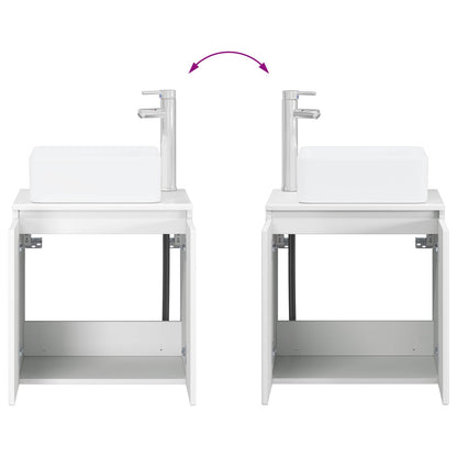 Mobile Lavabo da Parete Bianco 49,5 x 41 x 63 cm | homemem39