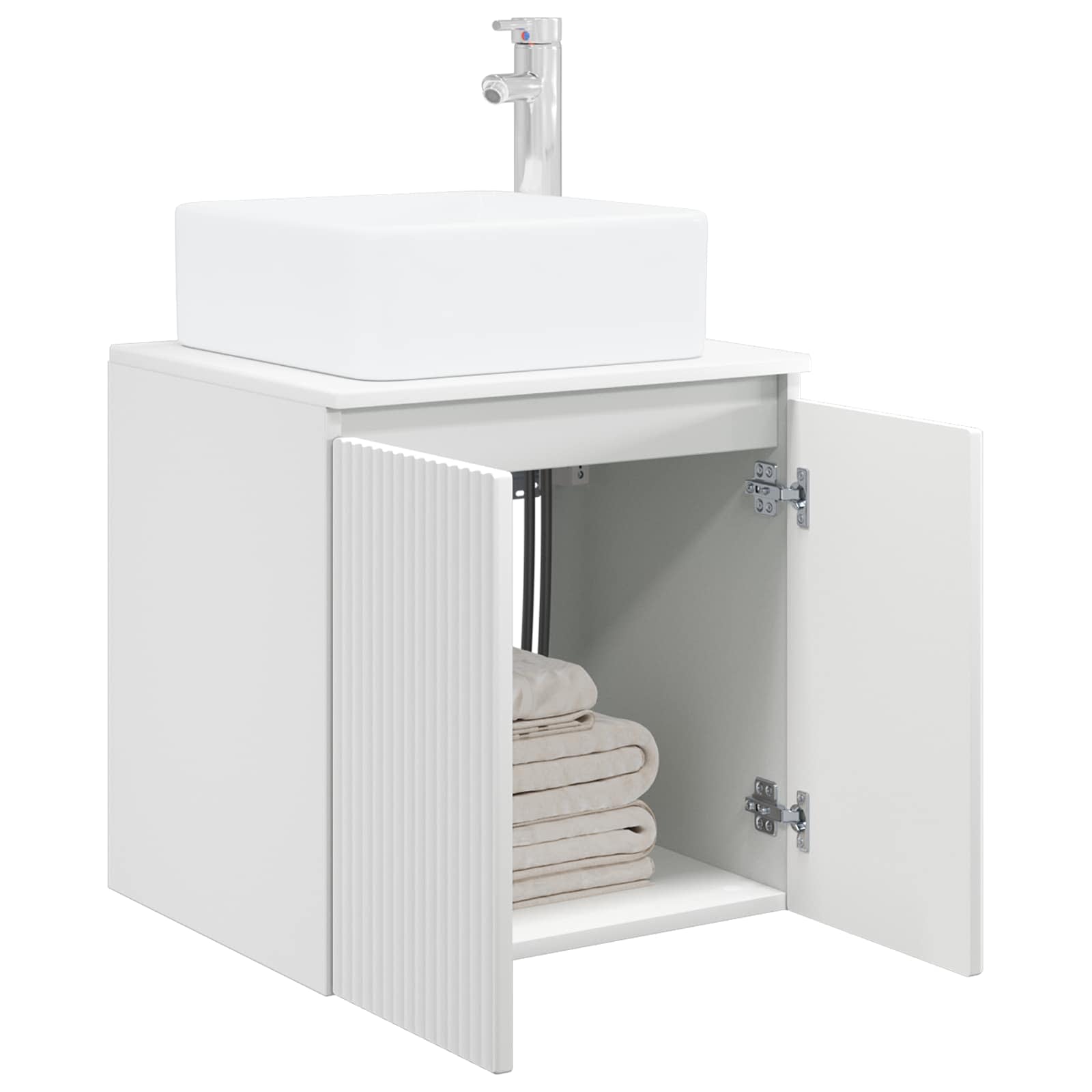 Mobile Lavabo da Parete Bianco 49,5 x 41 x 63 cm | homemem39