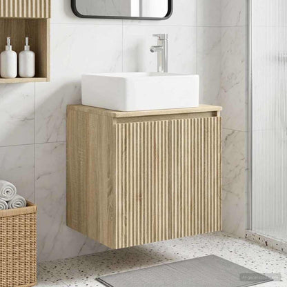 Mobile Lavabo da Parete Rovere Sonoma 49,5 x 41 x 63 cm | homemem39