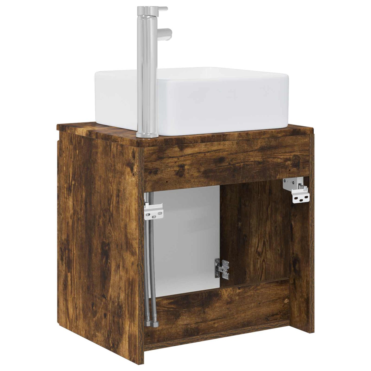 Mobile Lavabo da Parete Rovere Fumo 49,5 x 41 x 63 cm | homemem39