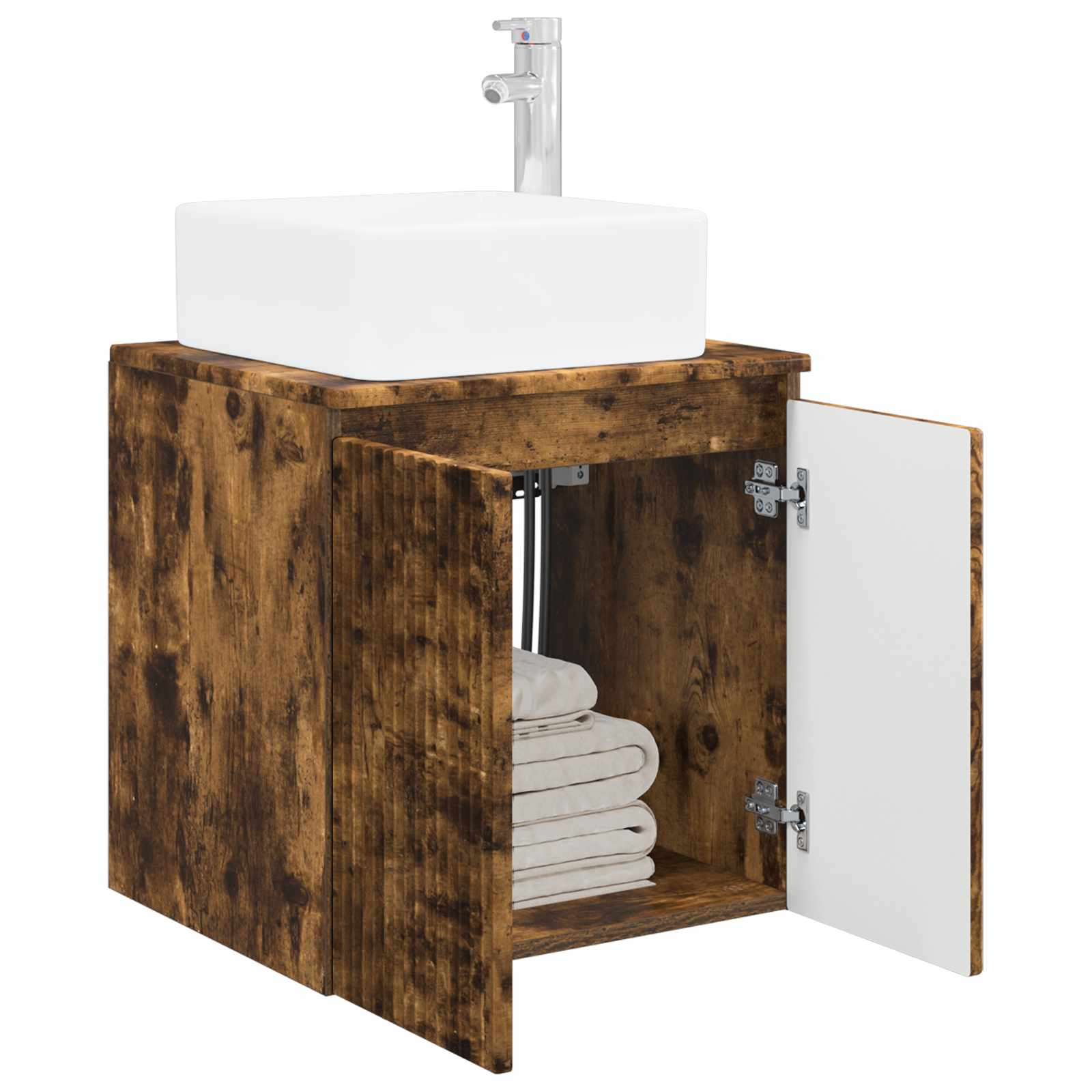 Mobile Lavabo da Parete Rovere Fumo 49,5 x 41 x 63 cm | homemem39