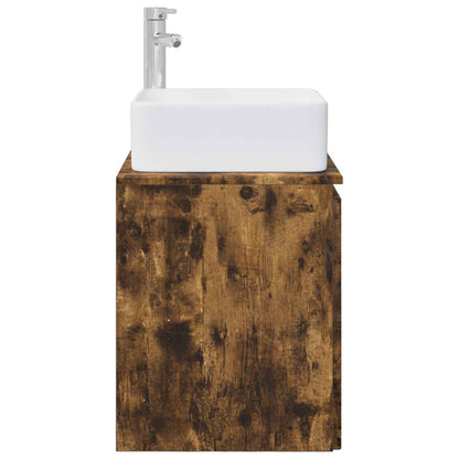 Mobile Lavabo da Parete Rovere Fumo 49,5 x 41 x 63 cm | homemem39