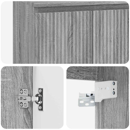 Mobile Lavabo da Parete Sonoma grigio 49,5 x 41 x 63 cm | homemem39