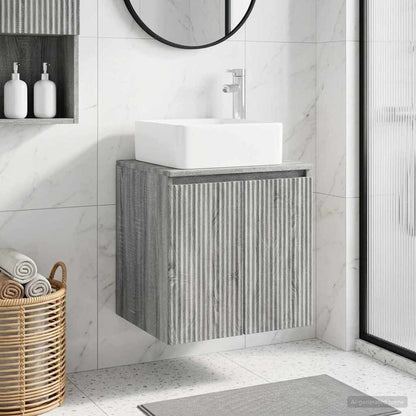Mobile Lavabo da Parete Sonoma grigio 49,5 x 41 x 63 cm | homemem39