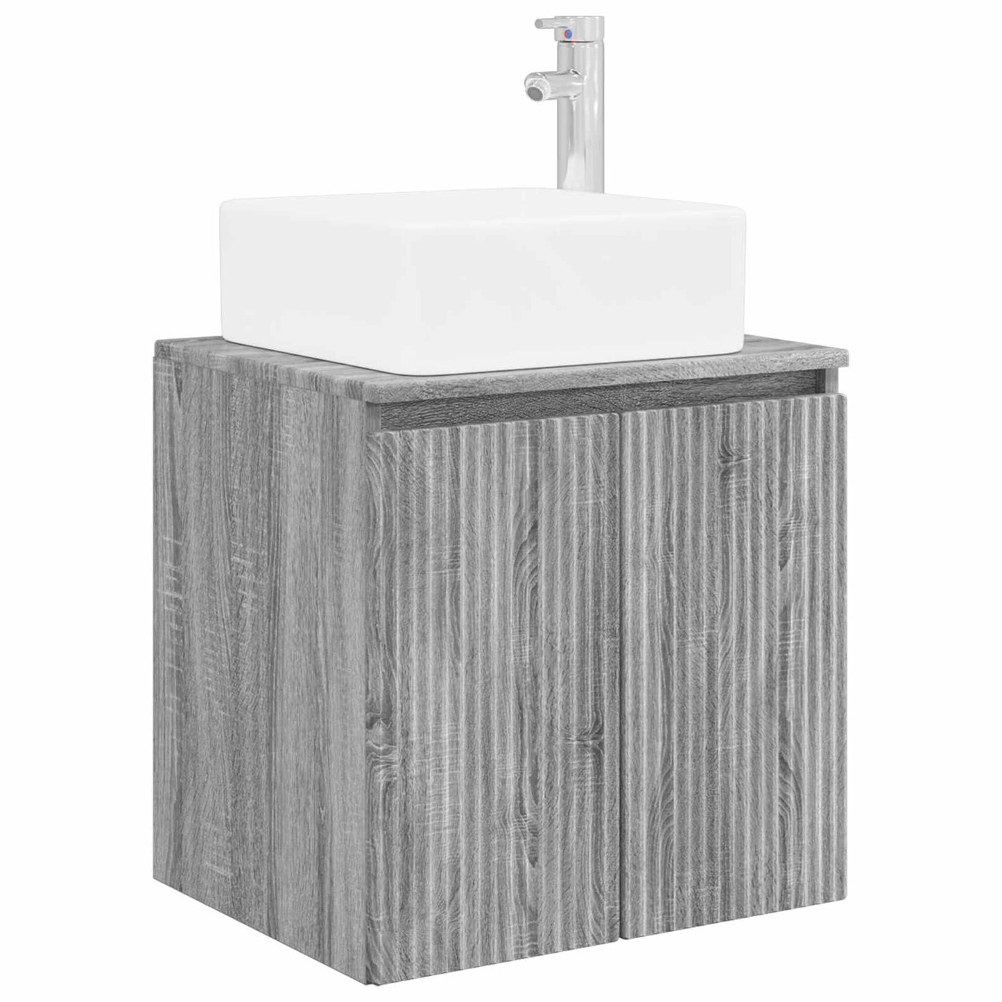 Mobile Lavabo da Parete Sonoma grigio 49,5 x 41 x 63 cm | homemem39