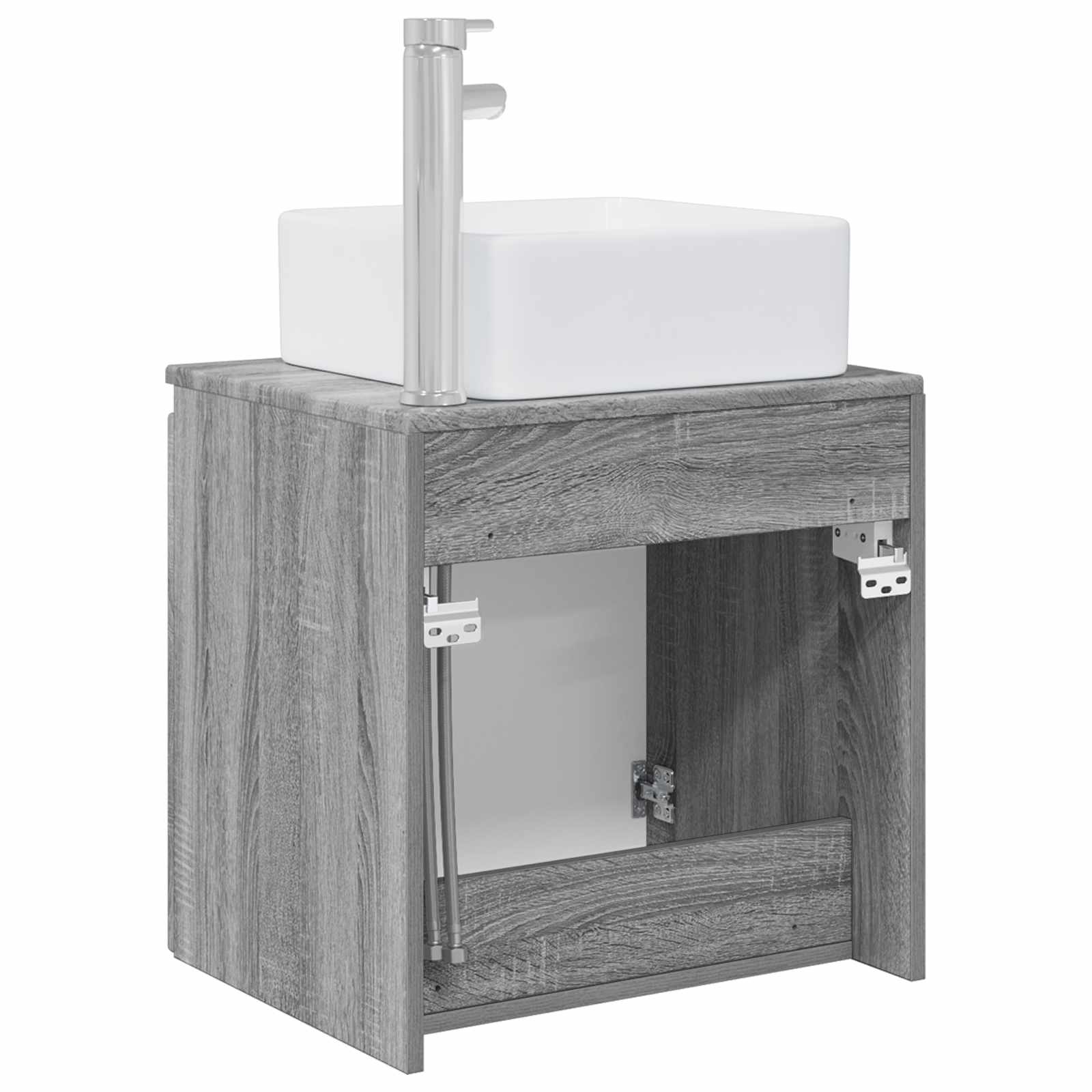 Mobile Lavabo da Parete Sonoma grigio 49,5 x 41 x 63 cm | homemem39