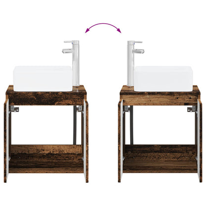 Mobile Lavabo da Parete Legno antico 49,5 x 41 x 63 cm | homemem39