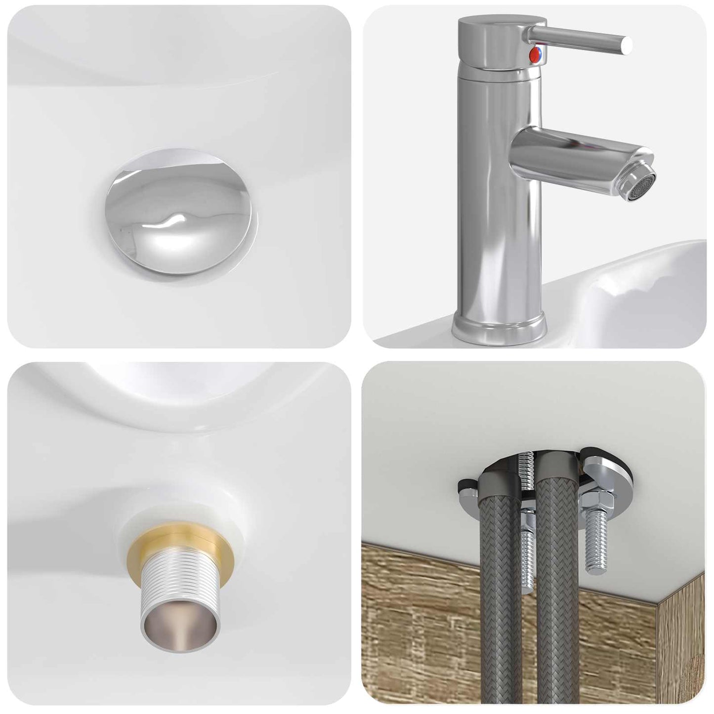 Mobile Lavabo da Parete Rovere Sonoma 49,5 x 41 x 62,5 cm | homemem39