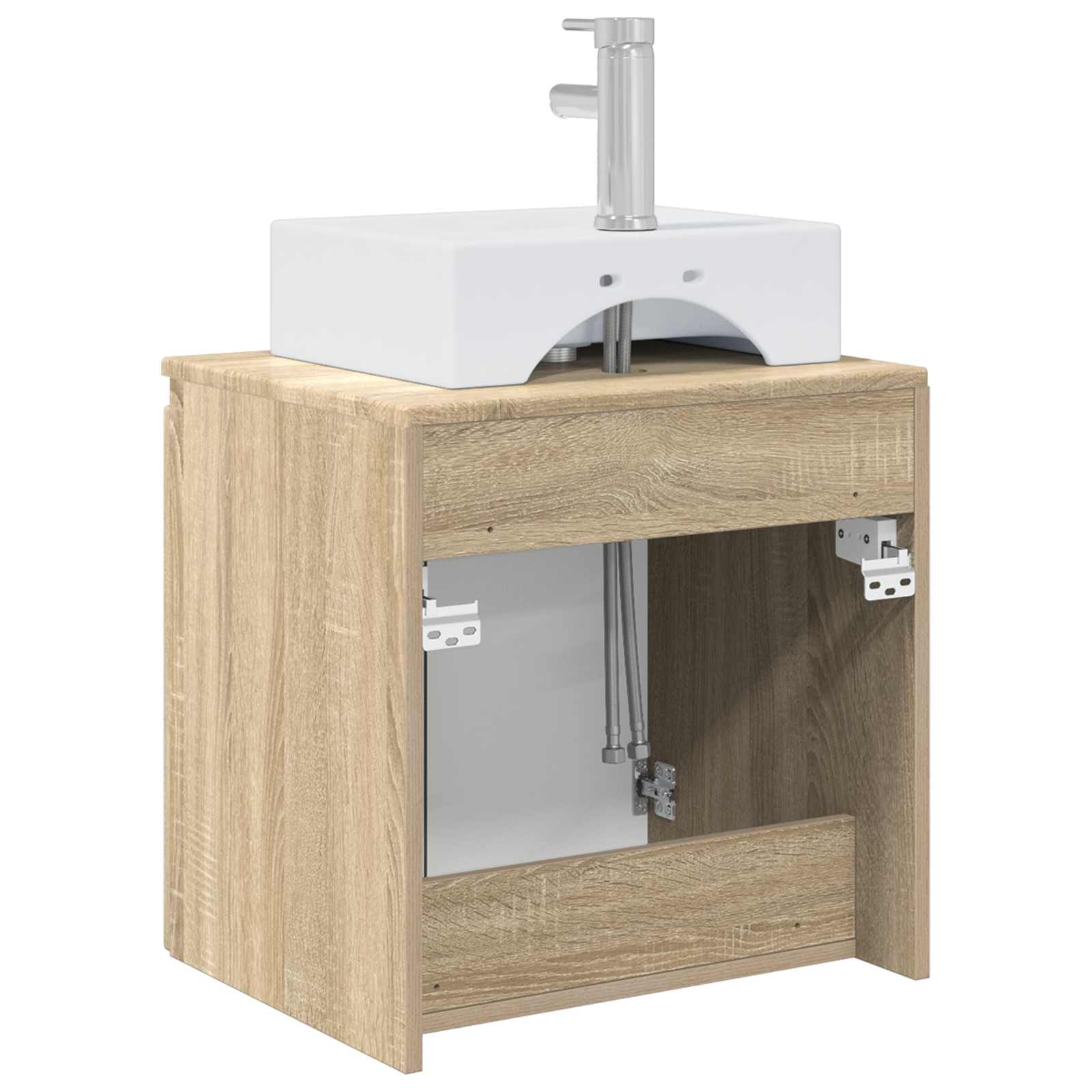 Mobile Lavabo da Parete Rovere Sonoma 49,5 x 41 x 62,5 cm | homemem39