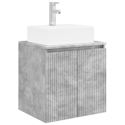 Mobile Lavabo da Parete Grigio Cemento 49,5 x 41 x 62,5 cm | homemem39