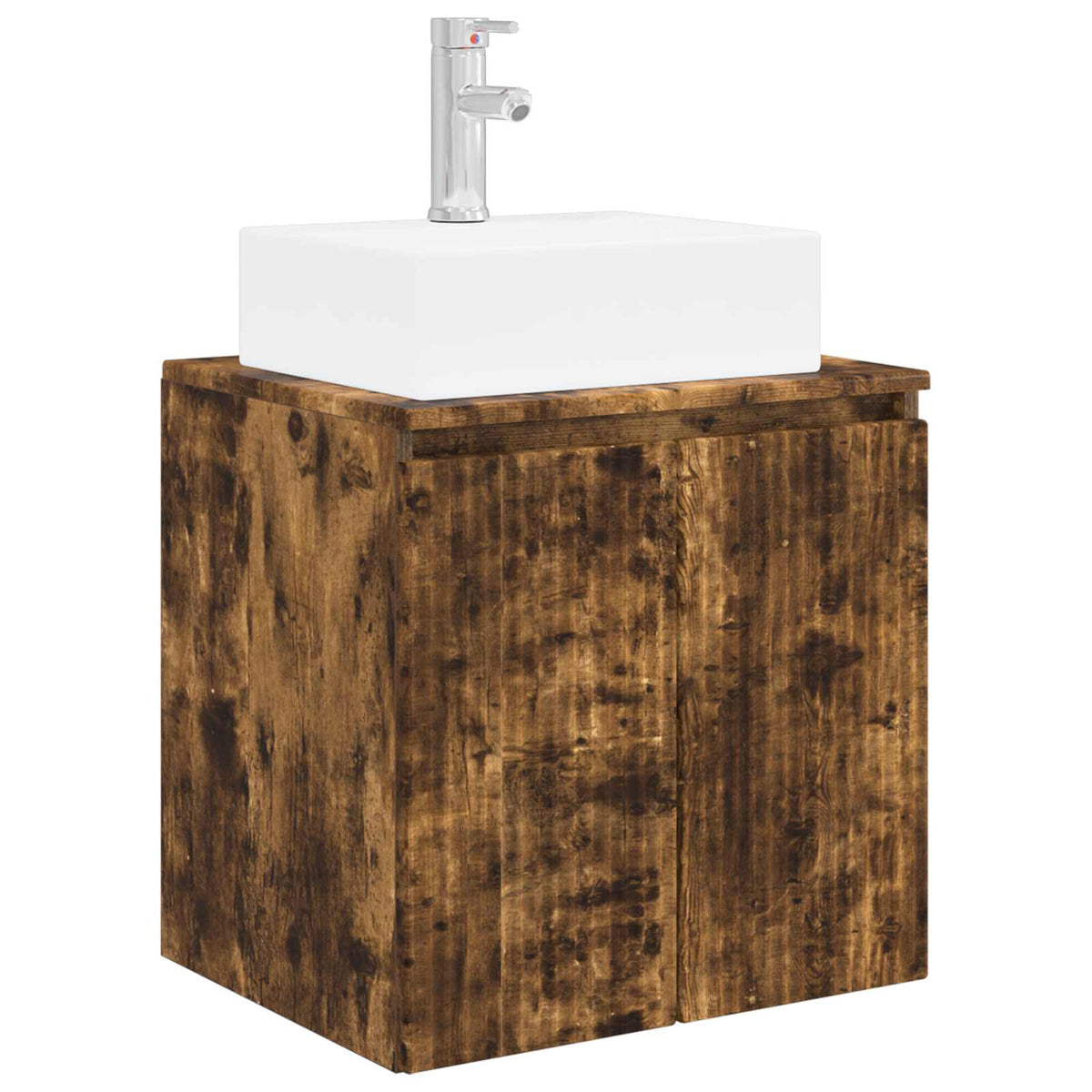 Mobile Lavabo da Parete Rovere Fumo 49,5 x 41 x 62,5 cm | homemem39