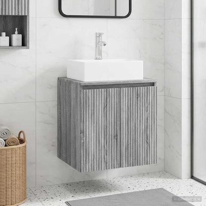 Mobile Lavabo da Parete Sonoma grigio 49,5 x 41 x 62,5 cm | homemem39