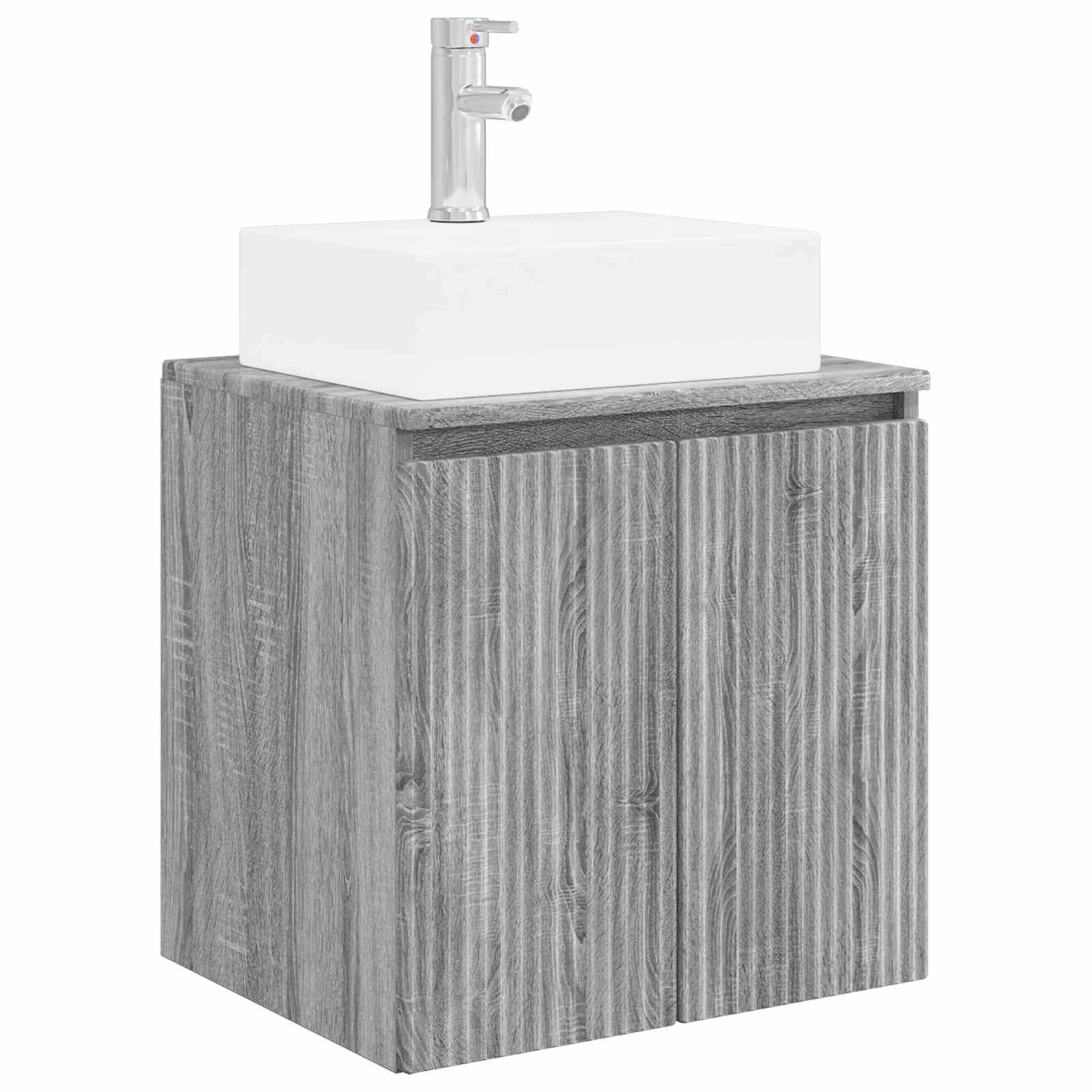 Mobile Lavabo da Parete Sonoma grigio 49,5 x 41 x 62,5 cm | homemem39