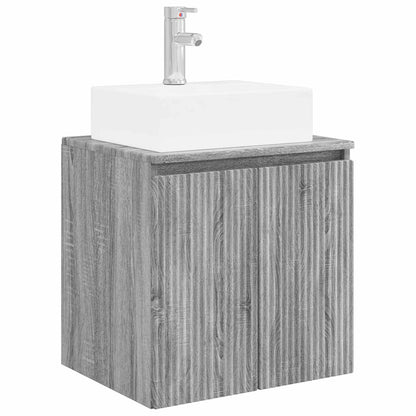 Mobile Lavabo da Parete Sonoma grigio 49,5 x 41 x 62,5 cm | homemem39