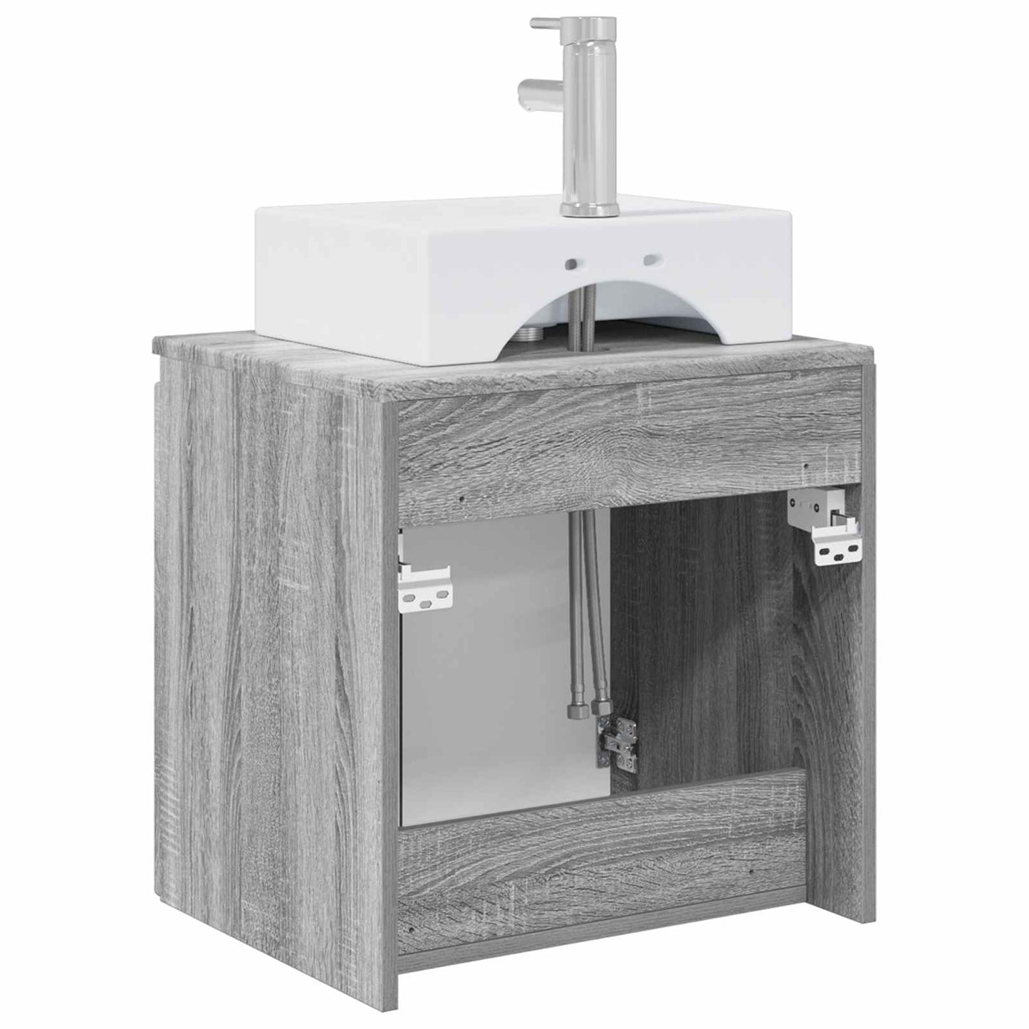 Mobile Lavabo da Parete Sonoma grigio 49,5 x 41 x 62,5 cm | homemem39