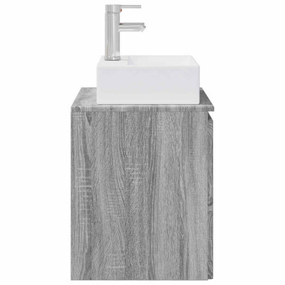 Mobile Lavabo da Parete Sonoma grigio 49,5 x 41 x 62,5 cm | homemem39