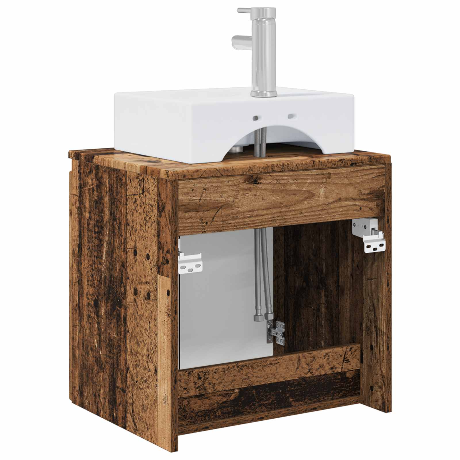 Mobile Lavabo da Parete Legno antico 49,5 x 41 x 62,5 cm | homemem39