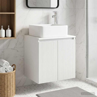 Mobile Lavabo da Parete Bianco 53 x 35 x 63 cm | homemem39